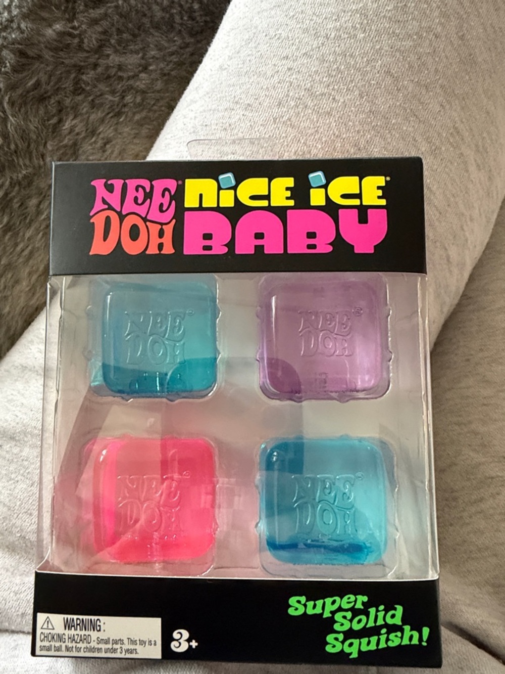 Nice Ice Baby Squishy Toy Set - Blue and Pink and purple